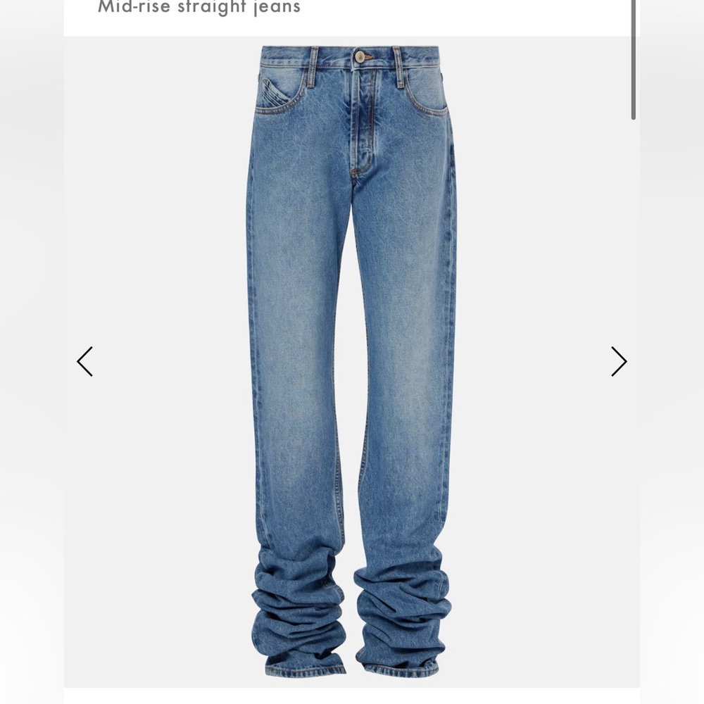 The ATTICO Blue Scrunch Jeans